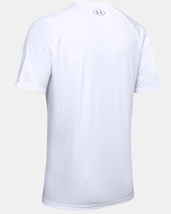Men's UA Velocity Short Sleeve, White, pdpMainDesktop image number 5